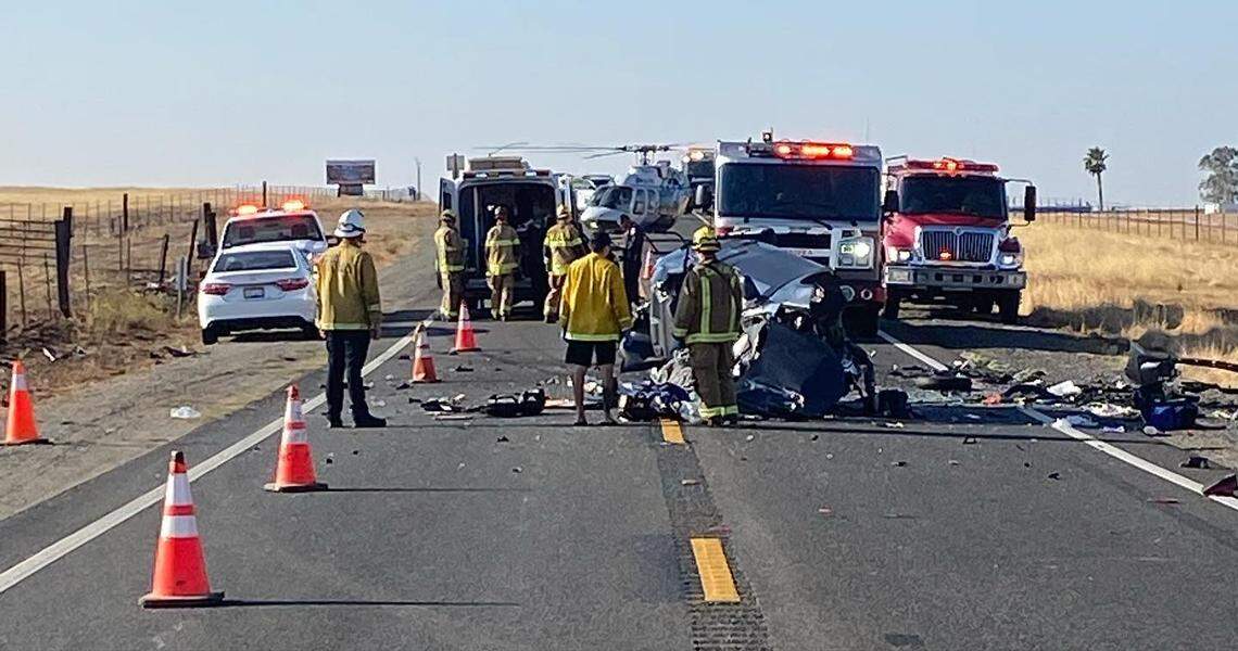 Highway 41 in the Madera Ranchos area was shut down on Thursday, Sept. 15, 2022, following a fatal crash involving multiple cars, according to the California Highway Patrol.