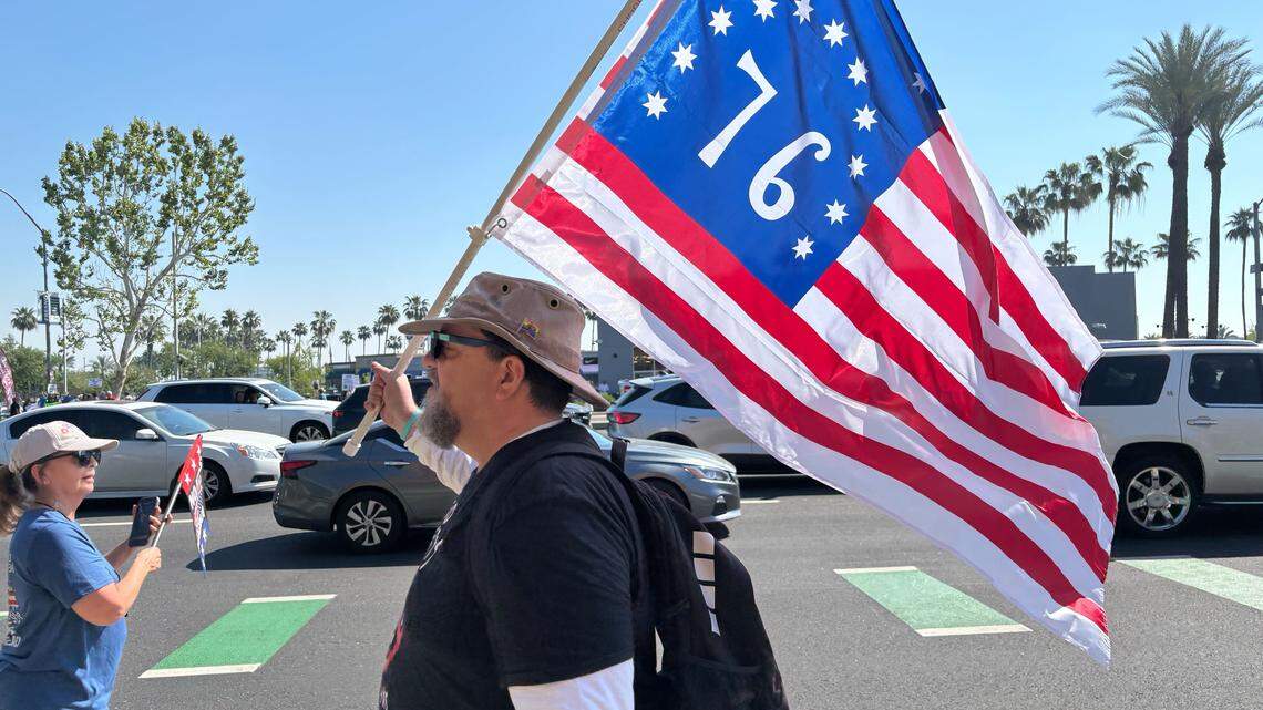Thousands in Fresno protest rising gas prices, Iran war, Trump at ‘No Kings’ rally