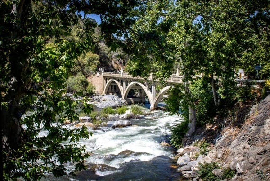 Diners at The Gateway Restaurant & Lodge get a view of the Pumpkin Hollow Bridge, built in 1922 on Highway 198 in Three Rivers.