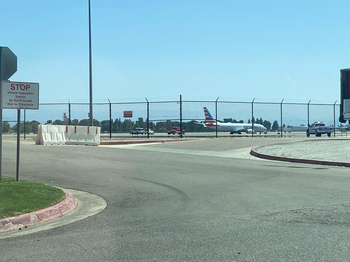 An airplane made a safe emergency landing at Fresno Yosemite International Airport on Thursday, April 28, 2022.