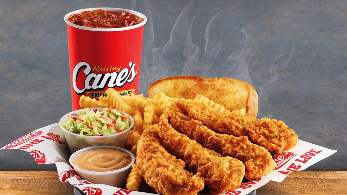 Raising Cane’s Chicken Fingers specializes in quick-service chicken finger restaurants with drive-thrus. The company will open its Clovis restaurant Thursday.