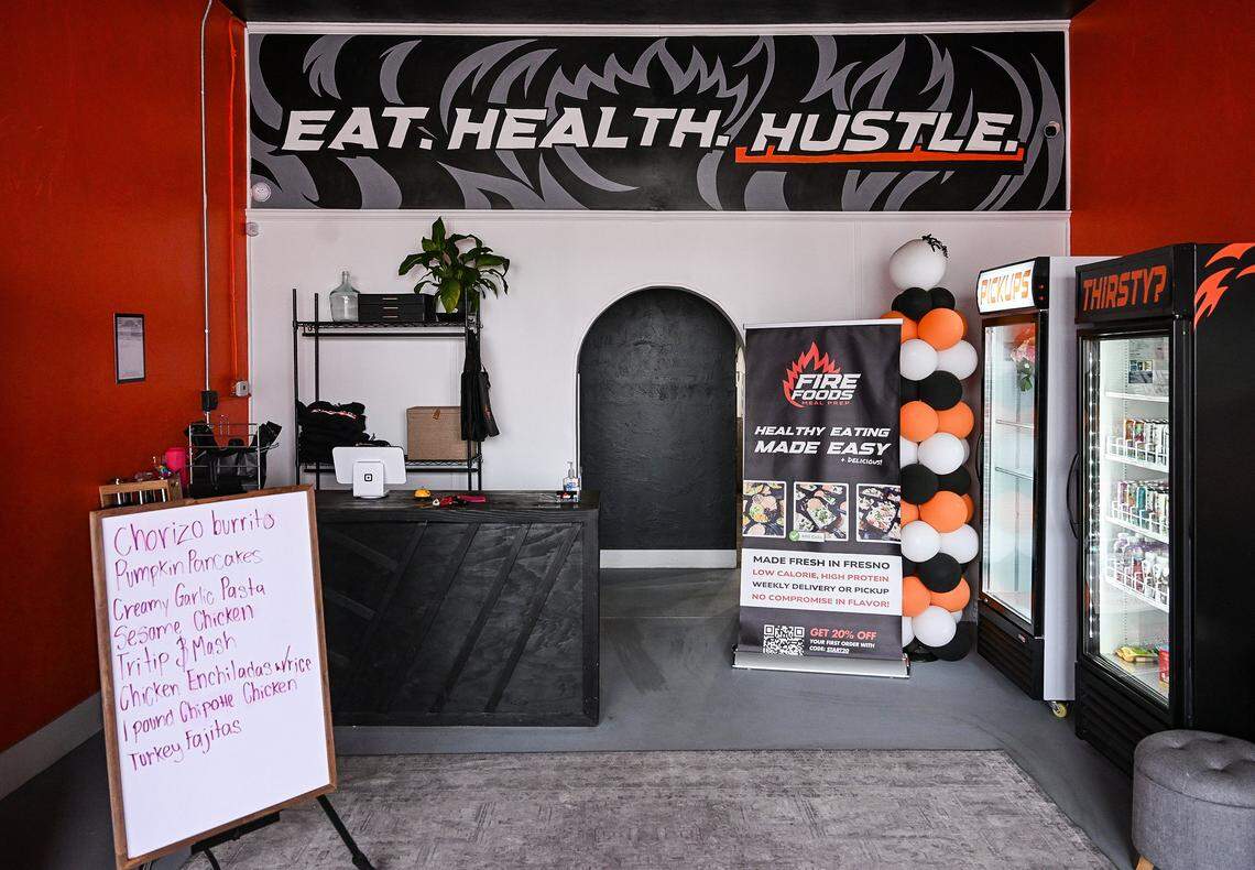 Fire Foods meal prep was recently opened by an entrepreneurial young mom in Fresno's Chinatown and offers pre-packaged, low-calorie, high-protein meals made fresh in town and available for pickup or delivery. 
