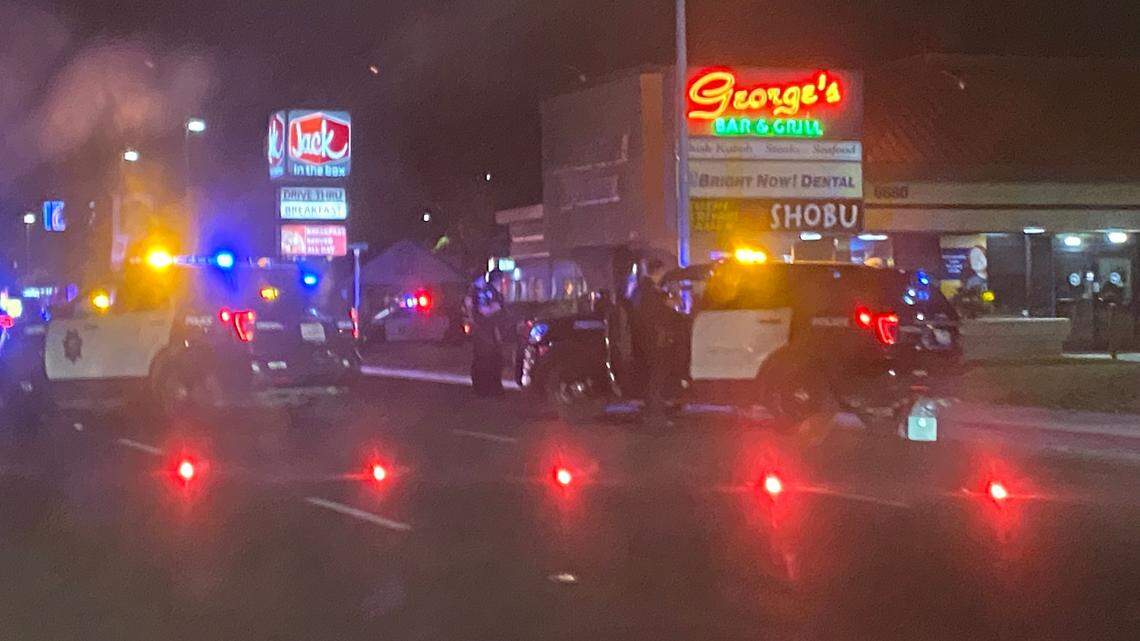 A 59-year-old man was identified by the Fresno County Coroner’s Office after he was struck and killed by a vehicle as he crossed Blackstone Avenue in a wheelchair on Friday, Aug. 25, 2023.