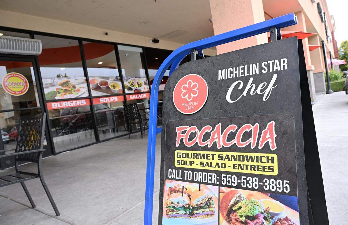 Sanjay Gadh and his wife Renu Arora opened Focaccia almost 6 months ago, serving cold, hot and panni sandwiches and salads. Photographed Thursday, Sept. 18, 2025 in Fresno.