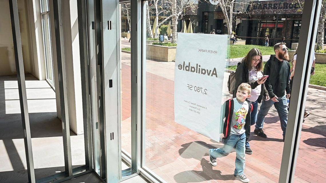 The former Yoshino’s restaurant space is currently being split up to become new locations for Pum Bum Society clothing store and JULIA jewelry store in River Park shopping center on Wednesday, April 5, 2023. Both shops are moving from other locations within the shopping center.