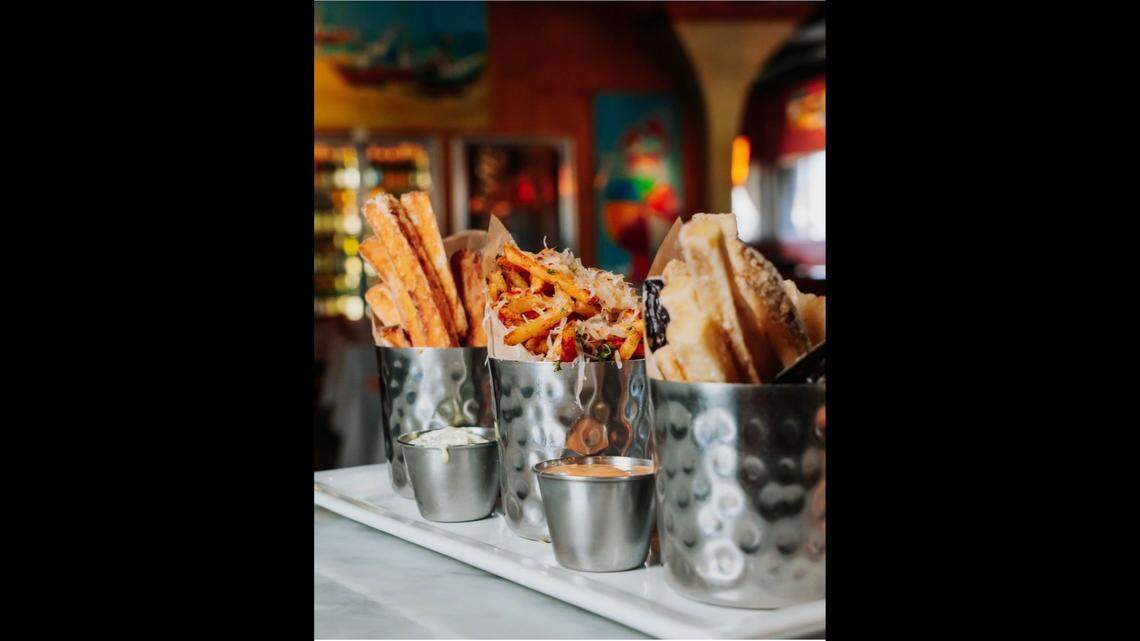 Sweet potato fries, pictured here as part of Max’s Bistro & Bar’s trio of signature french fries, are a popular favorite among Fresnans.