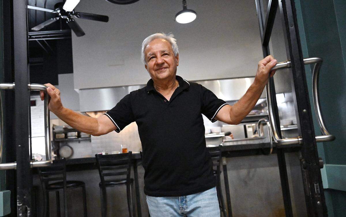 Fred Ghiassi, co-owner of George's Shish Kebob, has announced the downtown location in The Galleria at Civic Center Square will be closing this Friday. Photographed Wednesday, Aug. 27, 2025 in Fresno.
