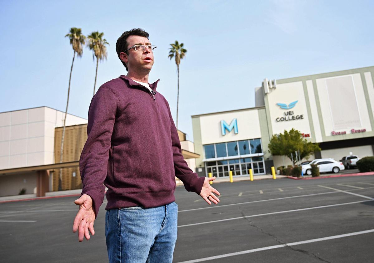 Joshua Jones is part of a lawsuit against UEI College Fresno, a trade and vocational college, for failing to live up to its promises. Photographed Friday, Jan. 31, 2025 in Fresno.