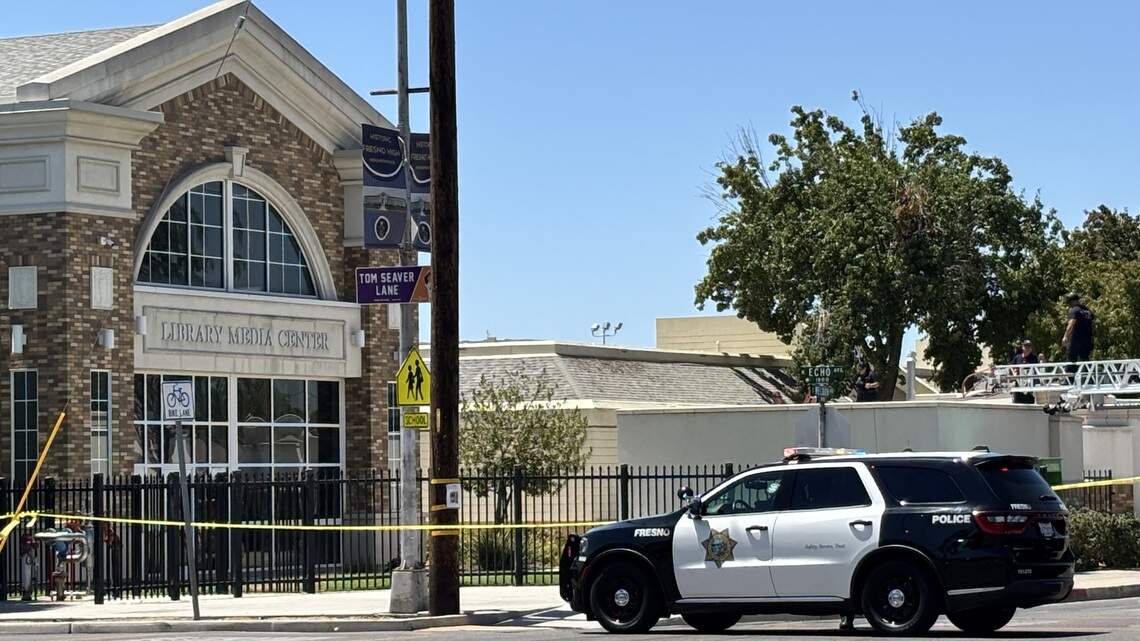 Body found atop building on Fresno High campus, police say. A worker discovered the man
