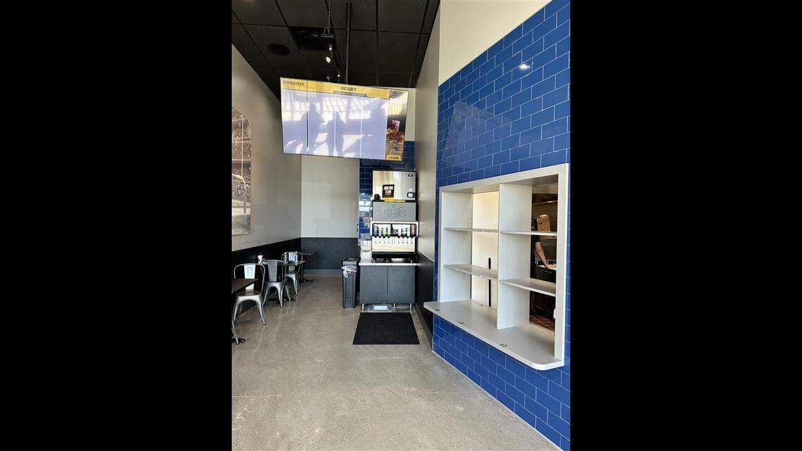 Buffalo Wild Wings GO is the company’s newest concept, pictured here in this handout photo. The smaller location focuses on takeout orders.