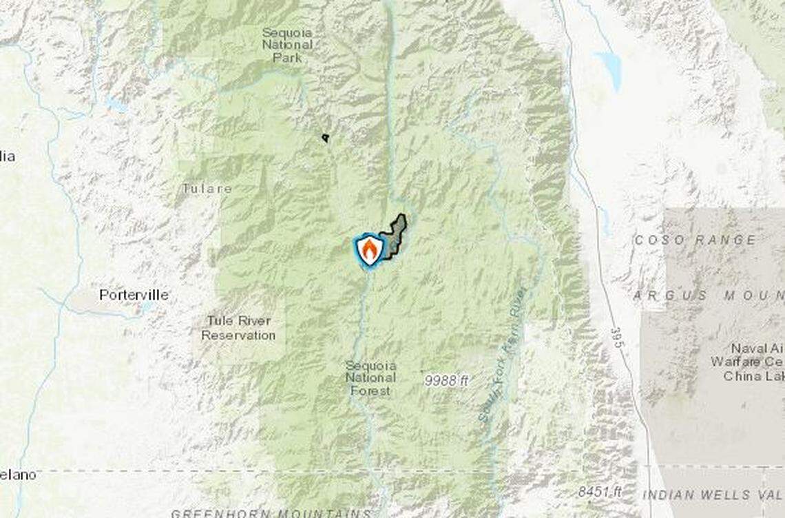 The Castle Fire in the Sequoia National Forrest grew to 5,000 acres early Monday.