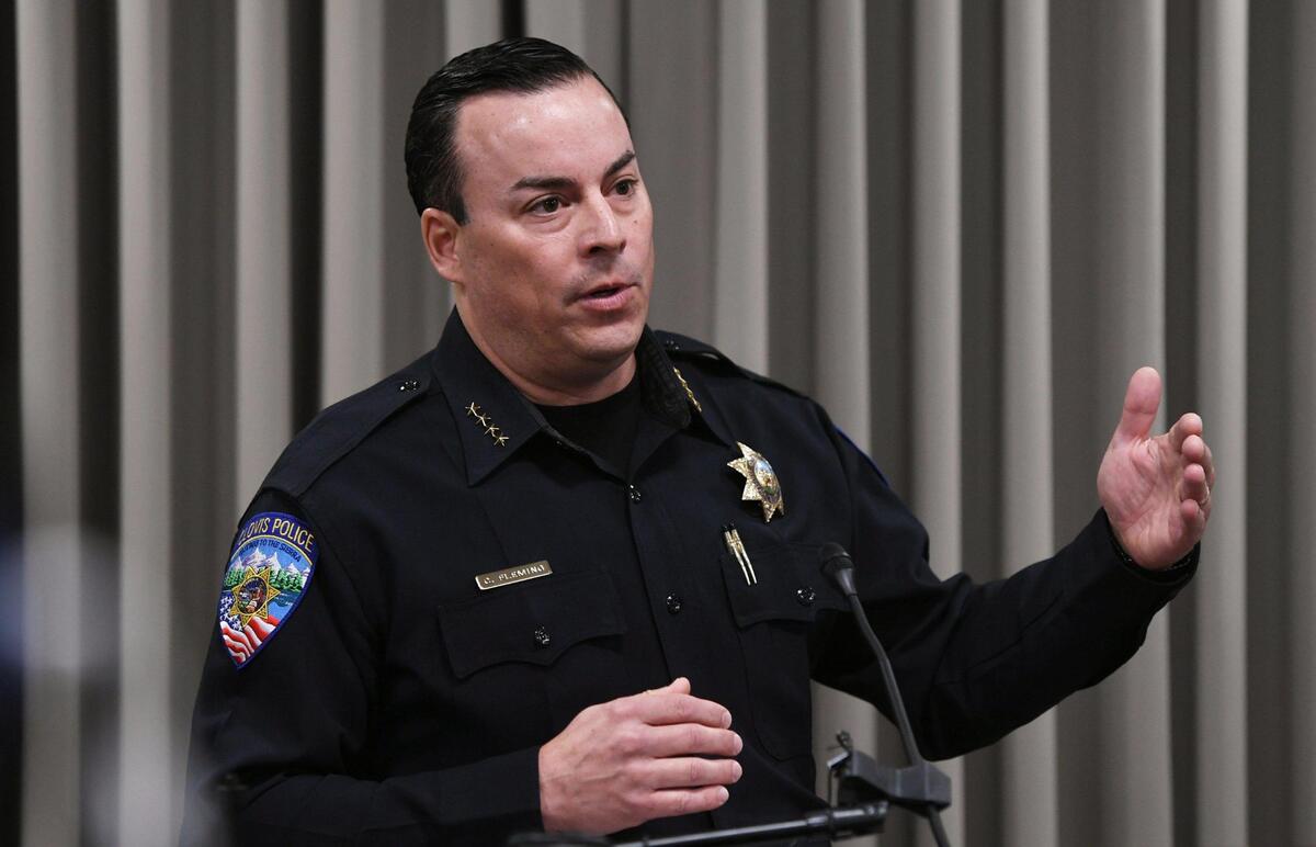 Clovis Chief of Police Curt Fleming announces the latest about the July 12 OIS during a press conference Tuesday, July 19, 2022.