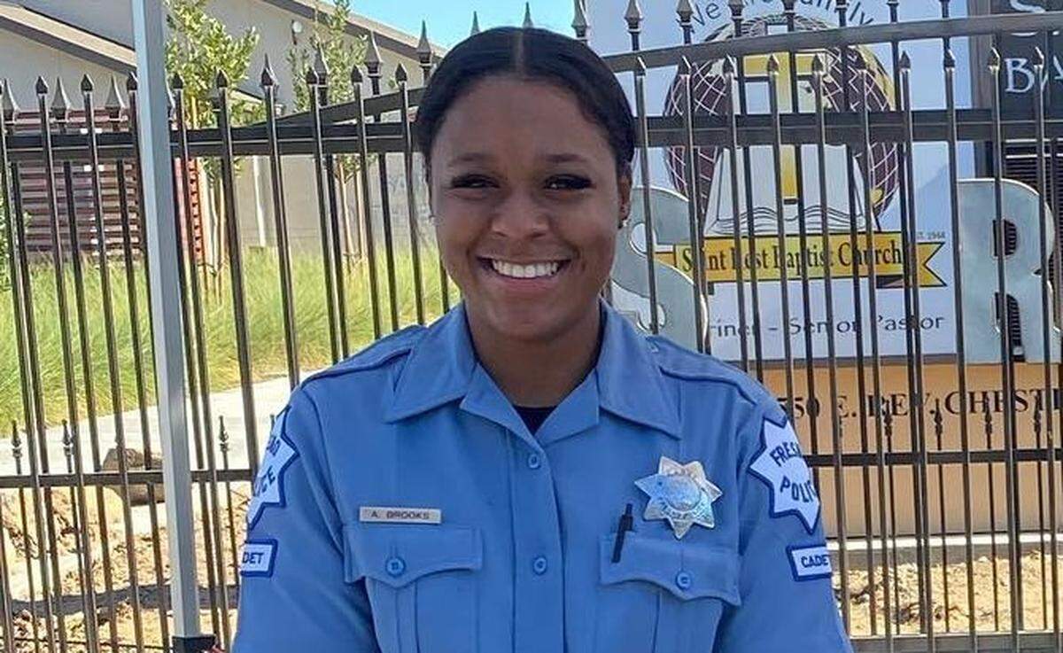 A photo posted on the Fresno Police Department’s Facebook page on July 23, 2022, was referenced in a lawsuit by former officer Amya Brooks, who has said she faced a hostile work environment, sexual harassment, racial discrimination and other hardships as a cadet and officer.
