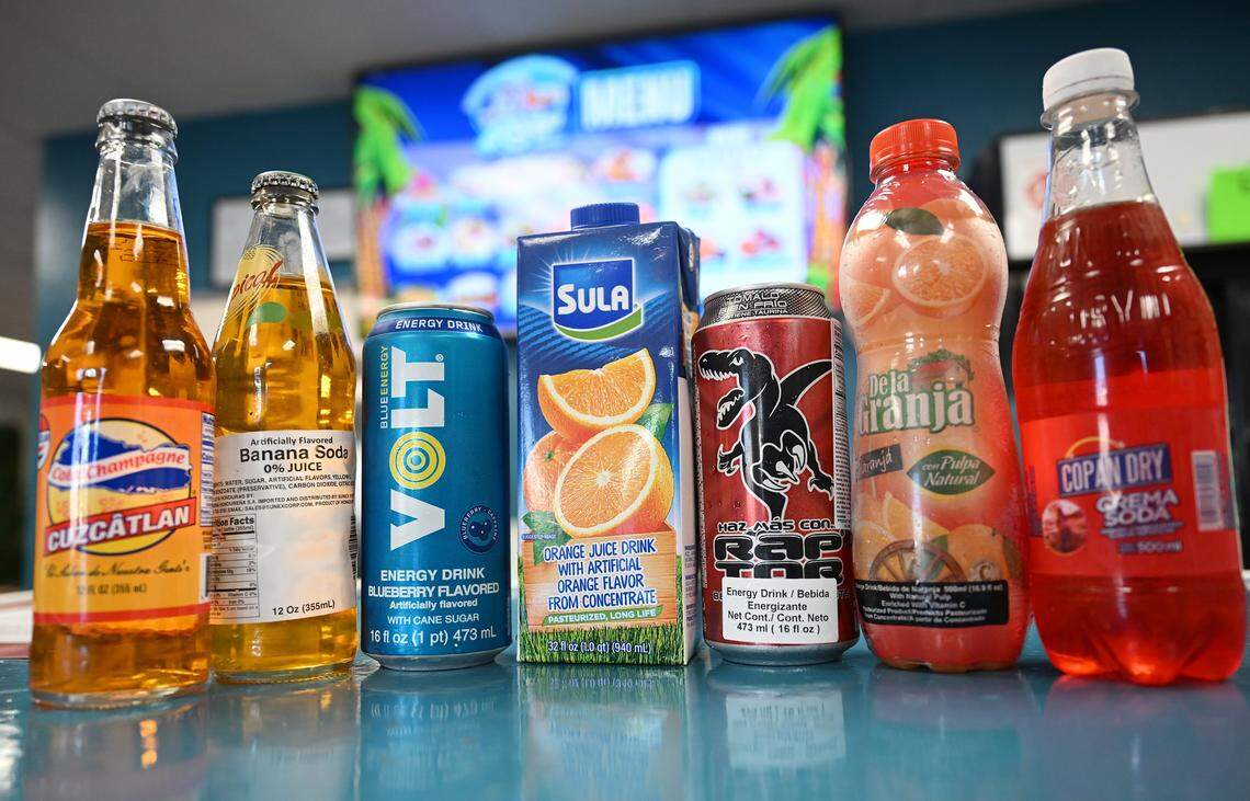 Honduran drinks are seen for sale at Felix and Beatriz Amador's new Keidy's Restaurant, the first to offer Honduran food in Fresno. Photographed Friday, July 11, 2025 in Fresno.