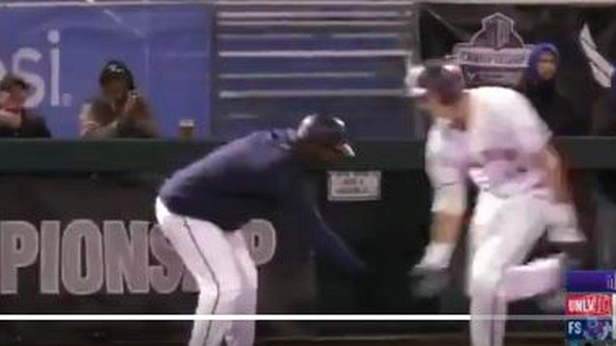 Fresno State ‘s McCarthy Tatum hit a grand slam in the seventh that helped speed up the Bulldogs 11-1 win against UNLV in the Mountain West Touranment. The game ended after seven inning because of the conference’s 10-run mercy rule.