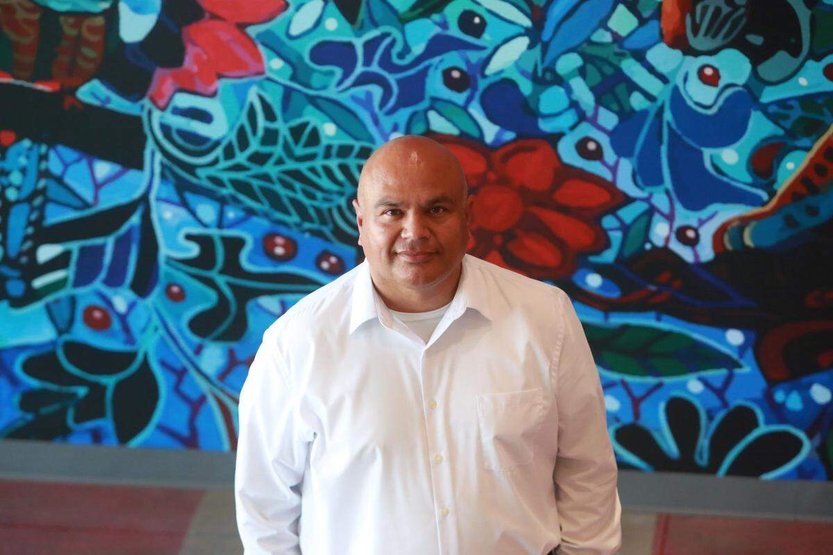Miguel Naranjo, the new principal at FUSD’s Juan Felipe Herrera Elementary School in Fresno which will be opening its doors to students for their first day of school on Aug. 15. &nbsp;
