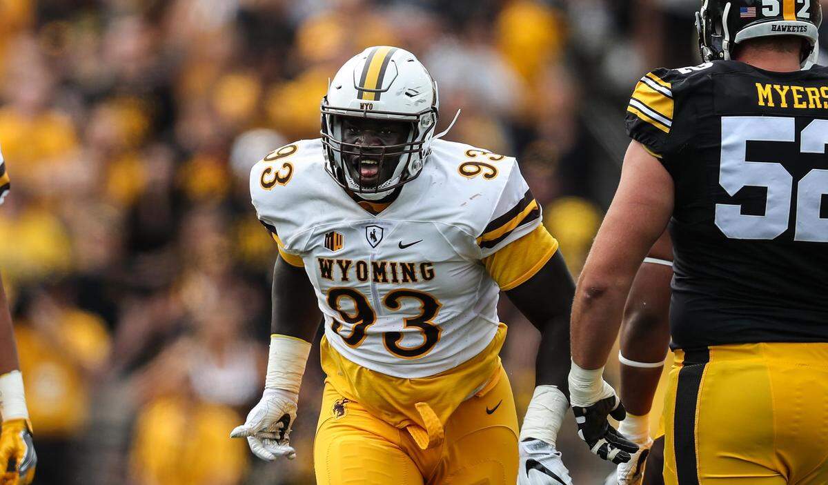 Wyoming defensive tackle Youhanna Ghaifan is tied for fifth in the Mountain West Conference with 6.5 tackles for loss and could be a problem for a Fresno State offensive line that has struggled with its run game. The Bulldogs and Cowboys play at Bulldog Stadium Saturday Oct. 13, 2018.