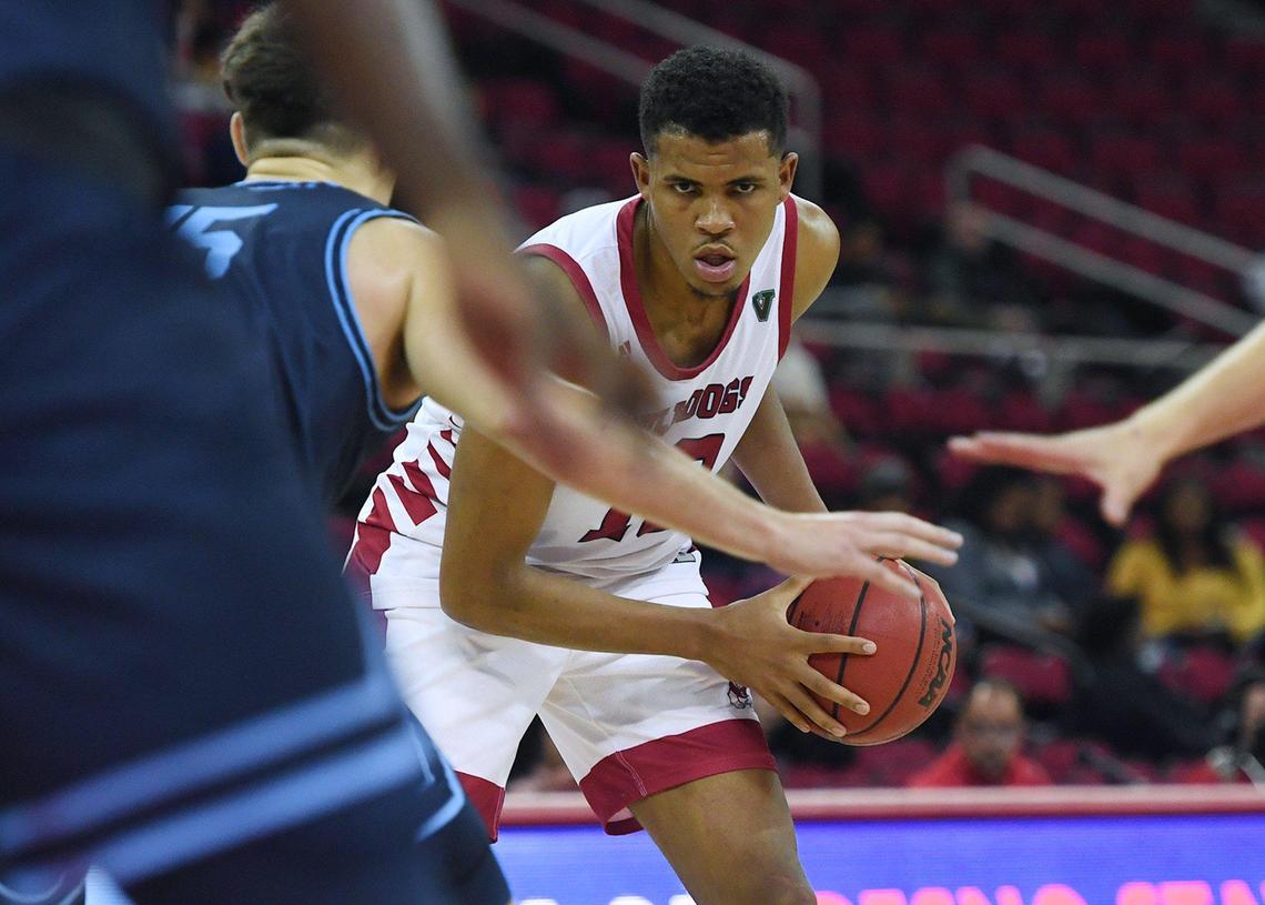 Fresno State forward Orlando Robinson has scored 953 points in his career, 43rd on the Bulldogs’ all-time scoring list and just 21 points away from tying Paul George in 38th place. George scored 974 career points from 2008 to ’10..