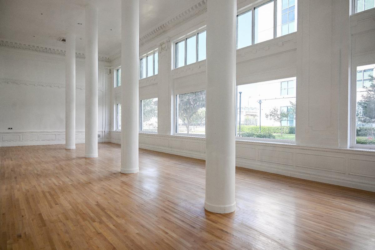 The former dining room of the Hotel Fresno has been restored to its historic condition decades after it was vacated and left in a dilapidated state.