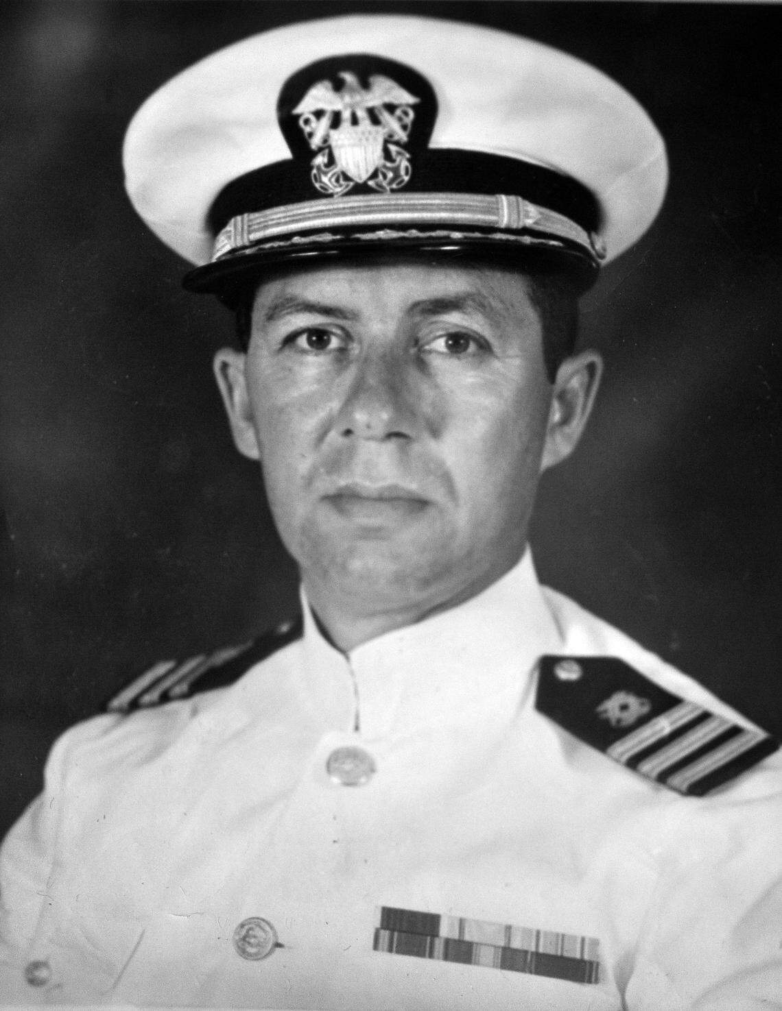 World War II veteran Jack Schwartz pictured in his Navy uniform.