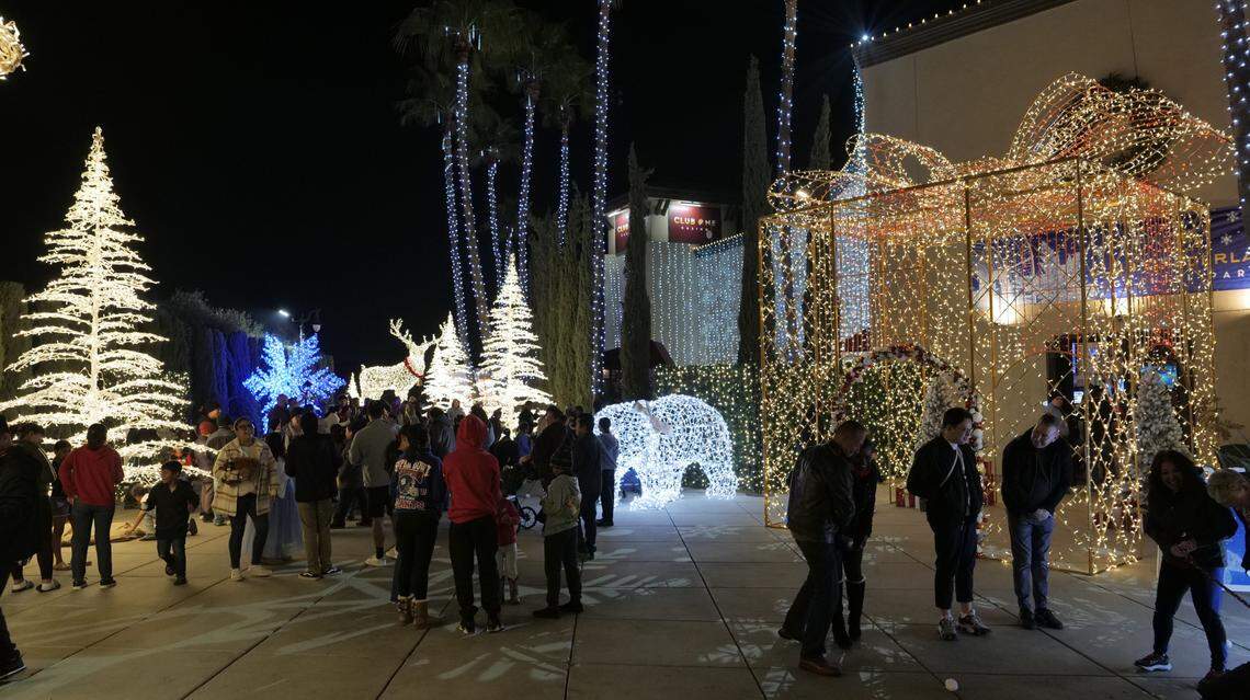 Club One Casino turned into a winter wonderland located at 3950 North Cedar Avenue