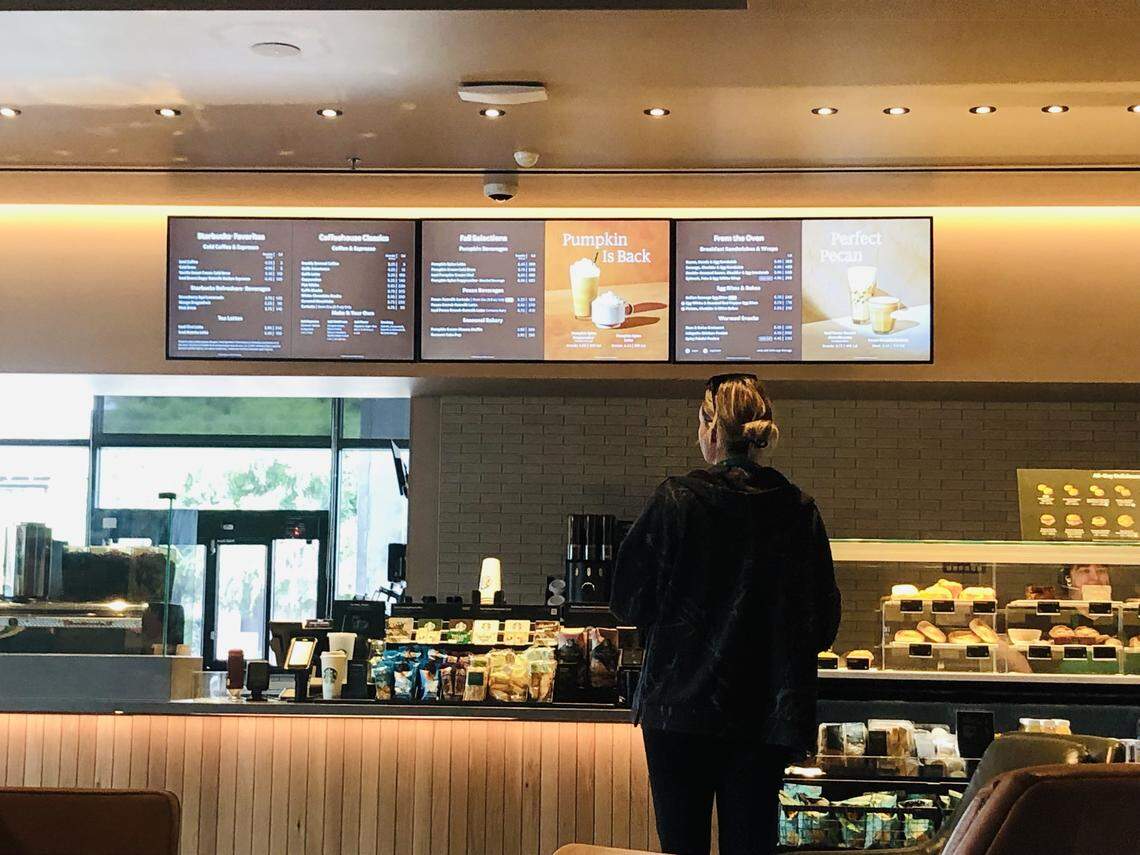 The new Starbucks at the corner of Bullard and Minnewawa in Clovis is considered one of the bigger locations in California. With 3,700 square feet, this Starbucks invites customers to enjoy their drinks inside the coffeehouse.