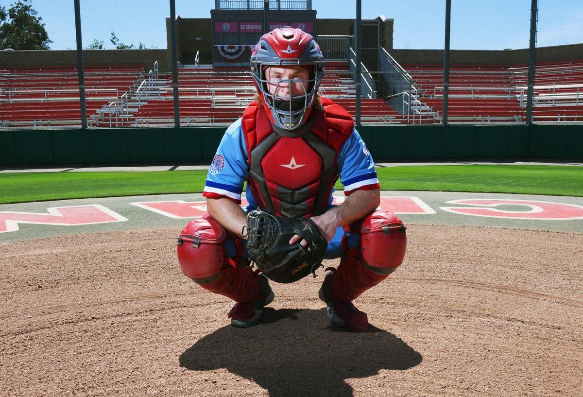 Buchanan baseball catcher Austin Young, who just graduated, is Fresno Bee’s All-Area Baseball Player of the Year, pictured Thursday, July 22, 2021 in Clovis.