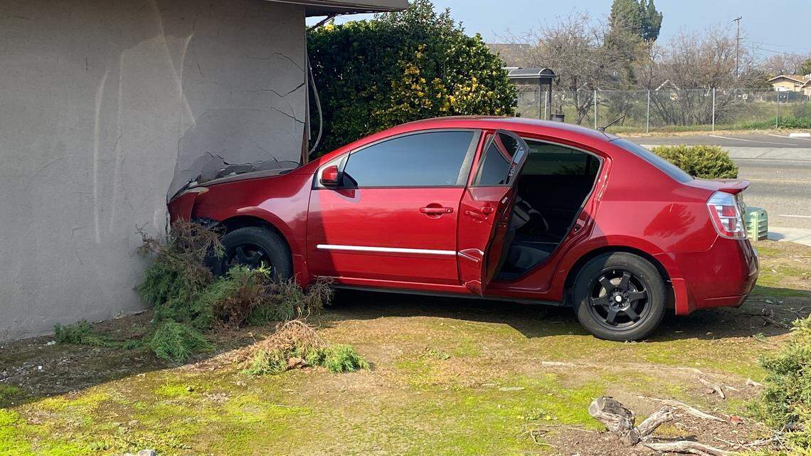 A driver who police say may have been under the influence of drugs crashed a car into a house on the corner of Barstow Avenue and Pierce Drive, Clovis police said Wednesday, Feb. 2, 2022.