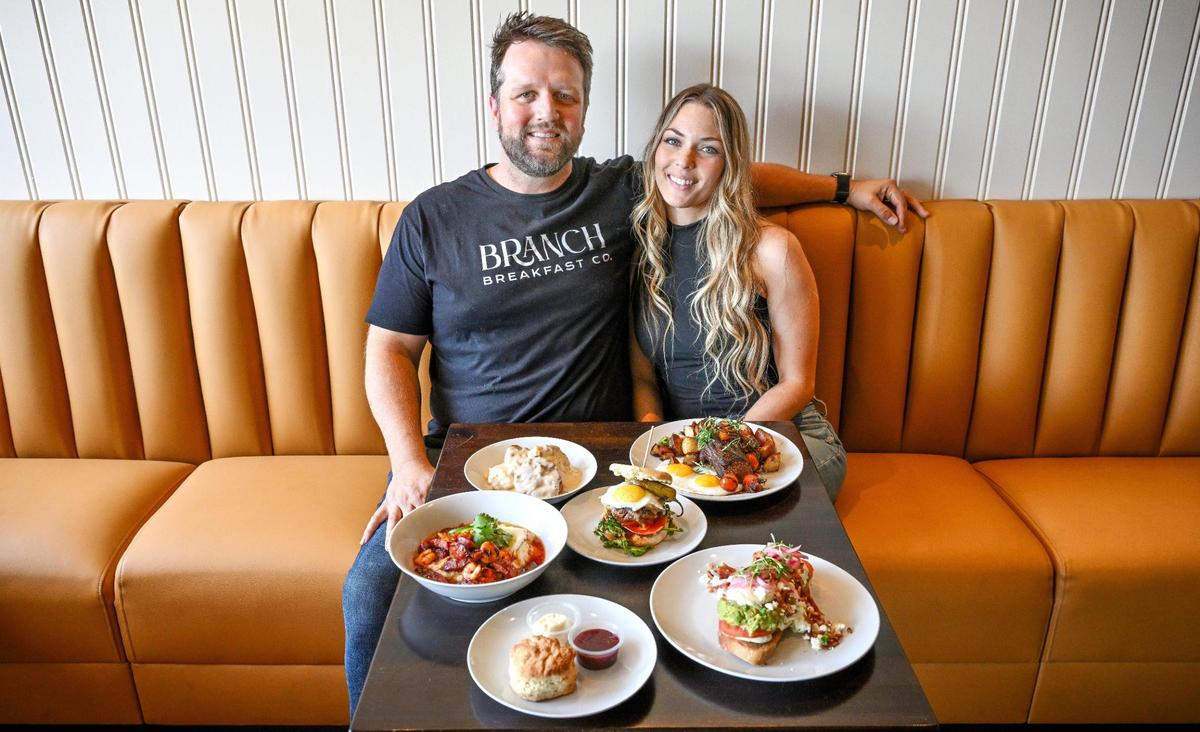 Brett and Stephanie Cardoza, who have spent years in the local restaurant industry, have opened their own place, Branch Breakfast Co., in the northwest corner of the shopping center at Marks and Herndon avenues.