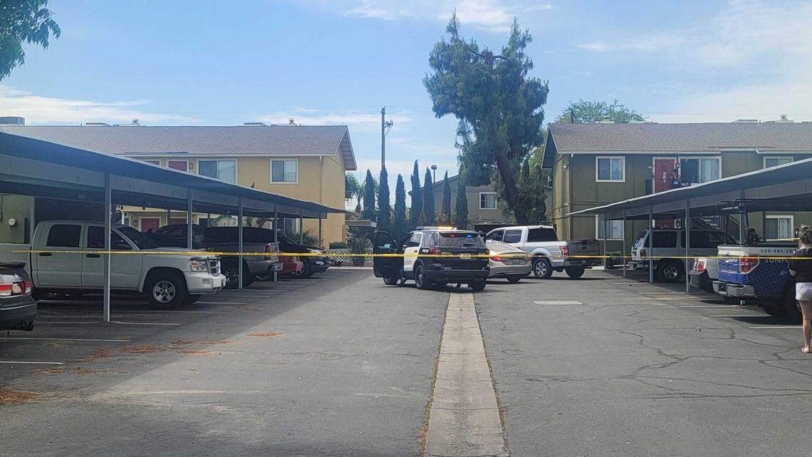 Fresno police made an arrest Monday, April 18, 2022, at the Laurel Canyon Apartments near Floradora and Millbrook avenues, police said.