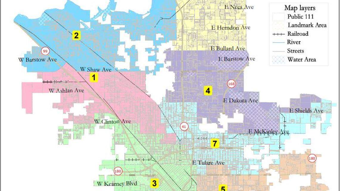 The Fresno City Council adopted a new council district boundary map councilmembers said they believe will recognize historic neighborhoods, unite Highway City, eliminate land-locked districts and comply with federal, state and city laws.