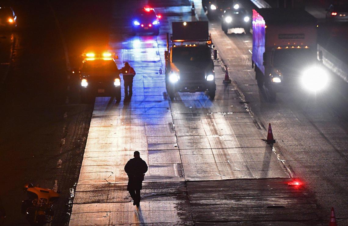 One man died on northbound 99 when his pickup struck another vehicle, causing him to roll over Friday evening, Jan. 29, 2021 in Fresno.