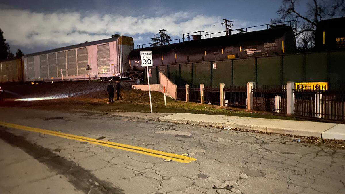 A man was killed when he was hit by a train on Monday, Dec. 30, 2024.