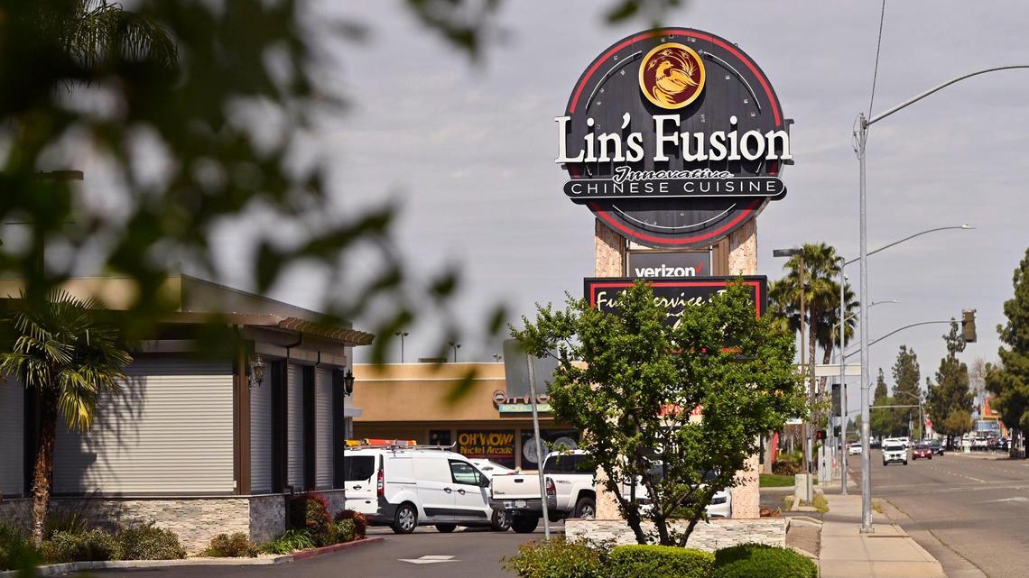 Lin’s Fusion restaurant is seen along Blackstone Avenue just north of Shaw Avenue Wednesday, March 27, 2024. The Labor Commissioner’s Office has reached a $2 million settlement against the owner of Lin’s Fusion for violating state labor laws and underpaying 32 workers.