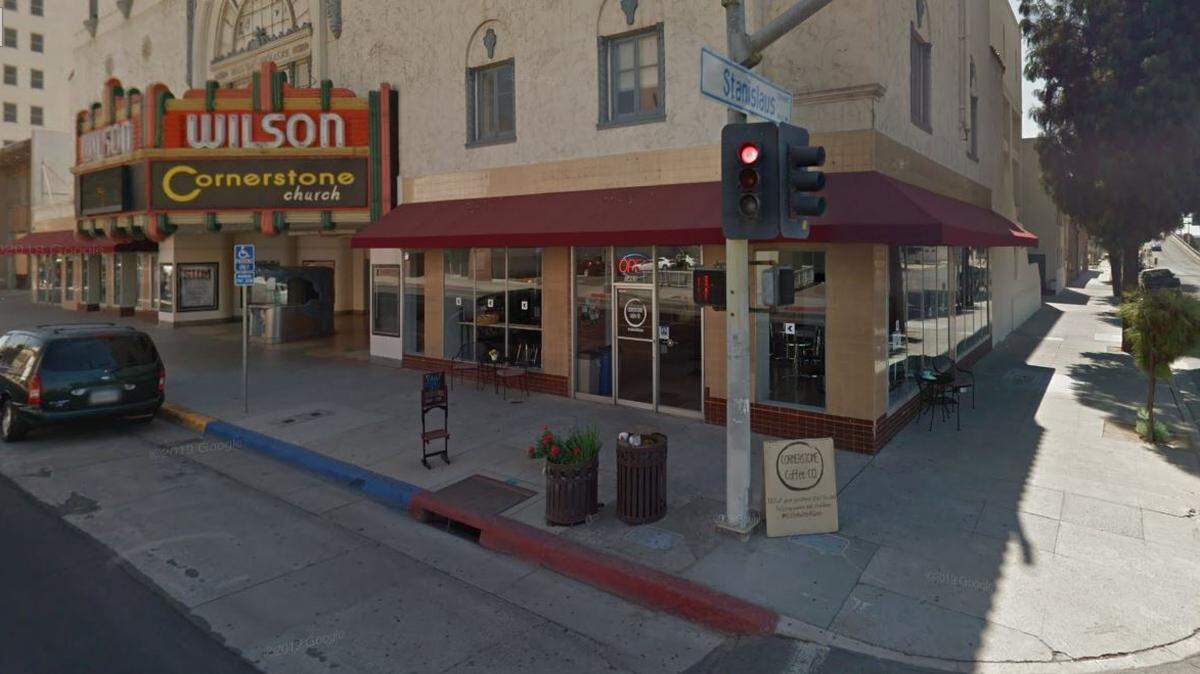 Cornerstone Coffee Company, along with several other downtown Fresno businesses, were vandalized over night Tuesday, June 11, 2019, according to police.