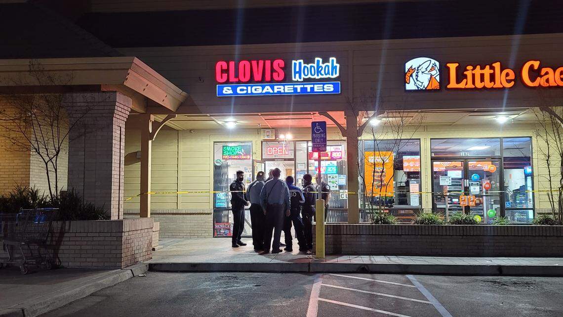 An armed suspect entered a smoke shop in Clovis and shot a person before fleeing the scene Tuesday night. The victim was rushed to a local hospital.