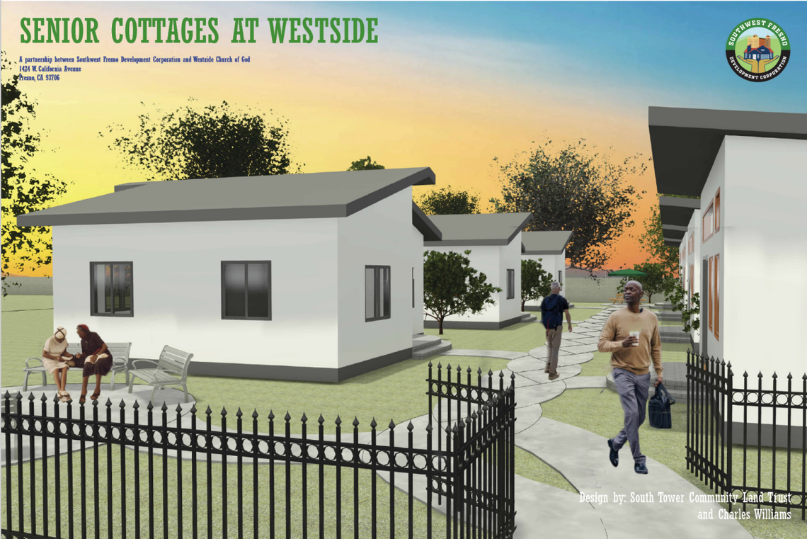 Designs for the senior cottages at Westside Church of God in Fresno.