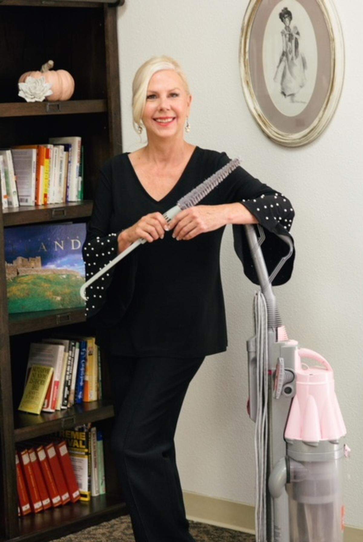 Paula Reinhardt of Fresno is the inventor a the Clean and Clear 360, a vacuum cleaning tool.