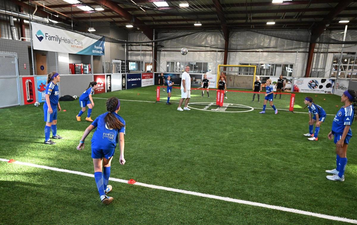 Jeremy Schultz, owner of Soccer City where a craft brewery is matched with an indoor soccer facility, offers a tour on Wednesday, Sept. 14, 2022 in Visalia.
