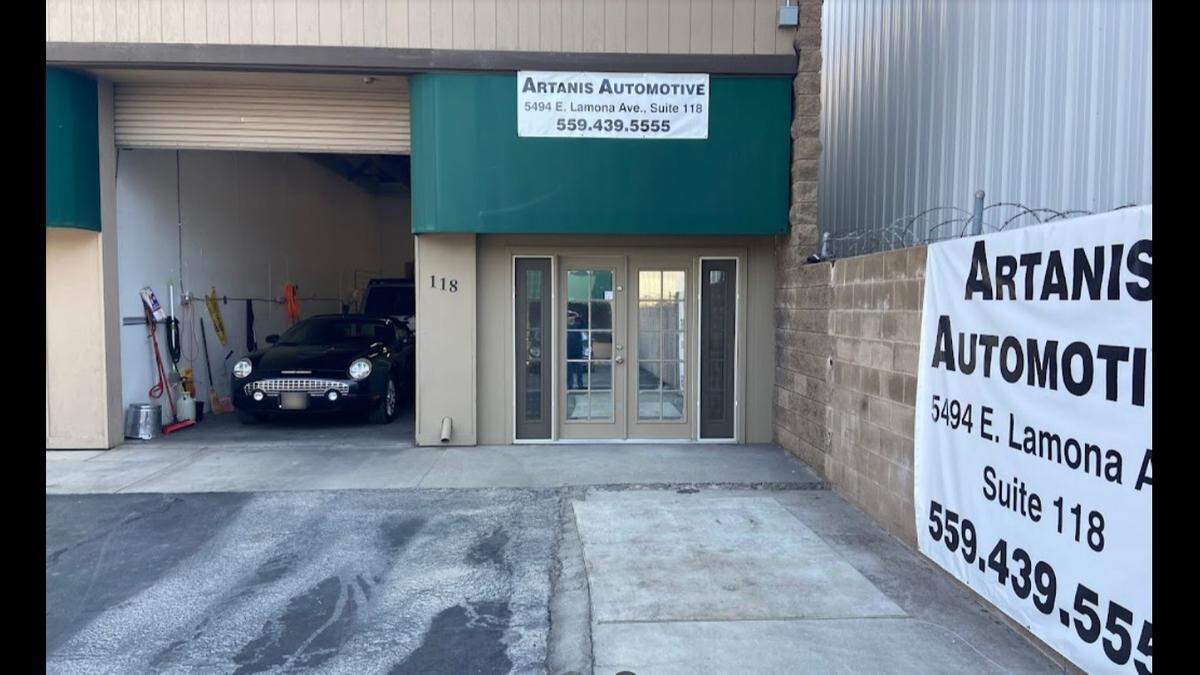 A convicted felon ran a fraudulent car business called Artanis Automotive, 5494 E. Lamona Ave. in Fresno, the Fresno County Sheriff’s Office said Monday, April 4, 2023.