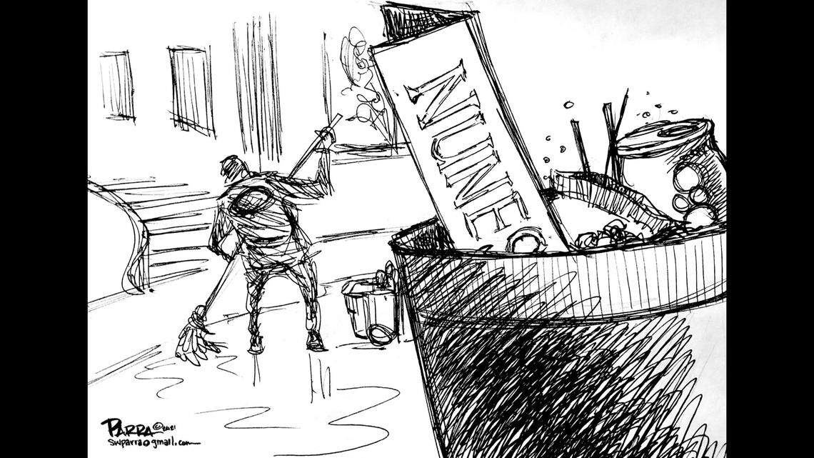 Cleaning out Devin Nunes’ office: Opinion cartoon by SW Parra