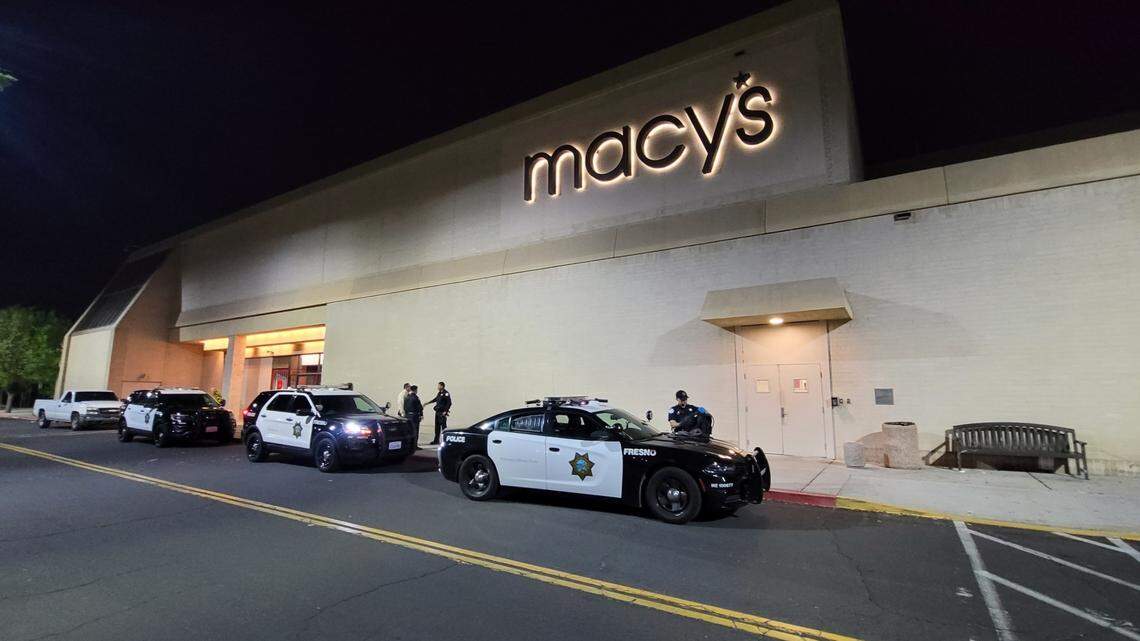 A 28-year-old man who was trying to steal several bottles of perfume ended up arrested after allegedly pepper spraying security guards at Fashion Fair Mall in Fresno, CA.