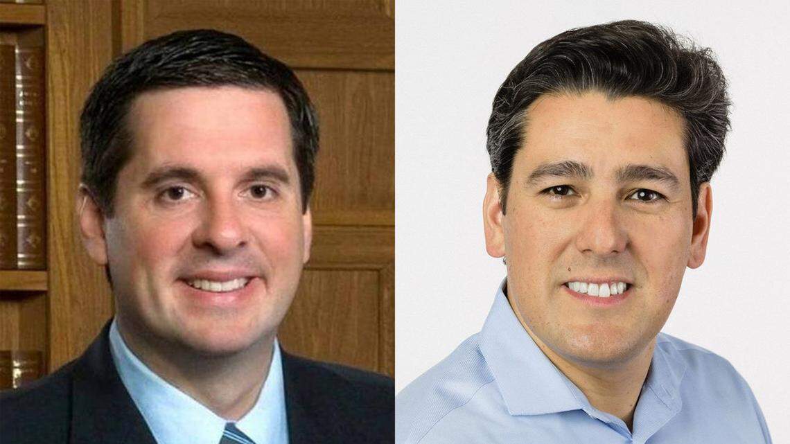 Republican Congressman Devin Nunes and Democratic challenger Phil Arballo.
