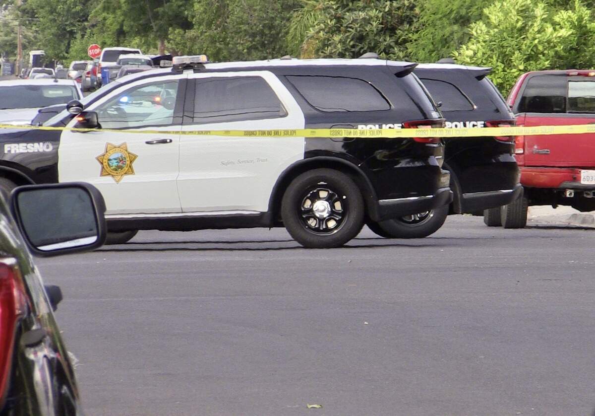 A man was in critical condition after he was shot by another man Thursday, June 22, 2023 near the intersection of Clay and Fisher avenues in central Fresno.