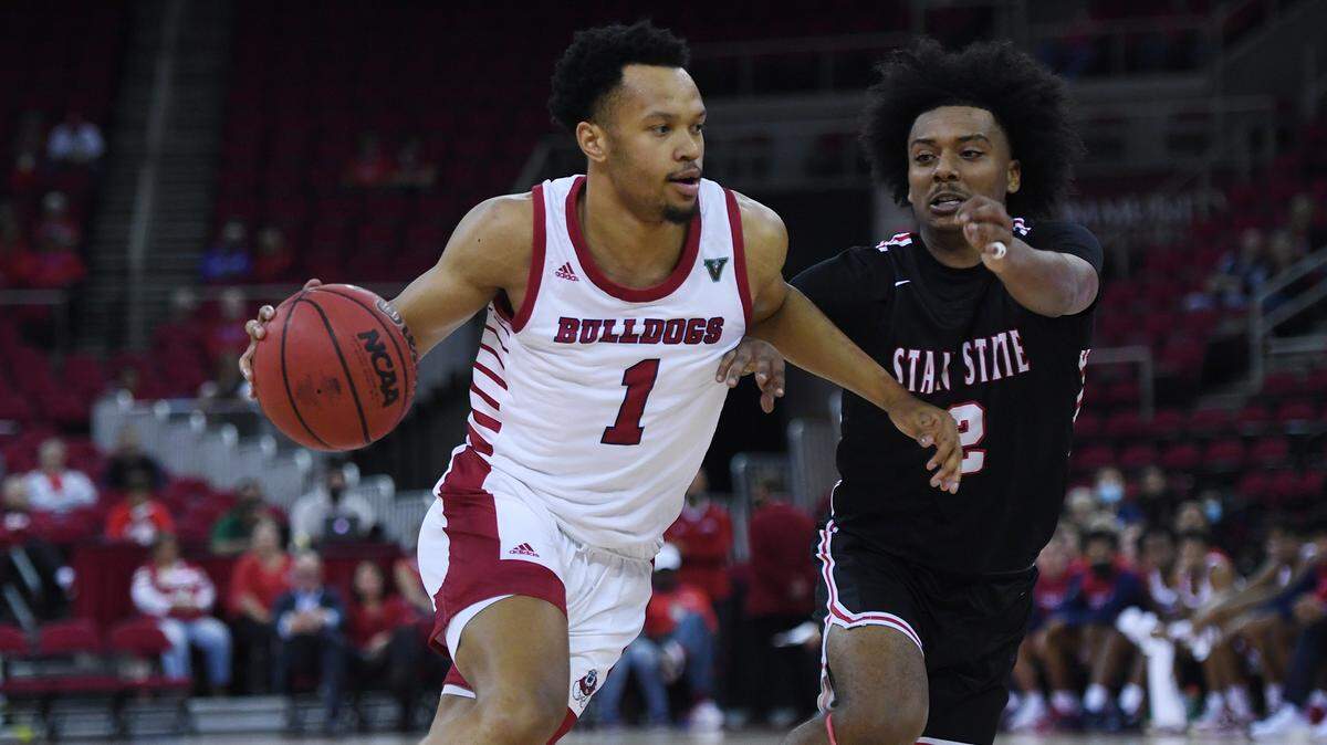 Fresno State guard Jemarl Baker, seen in a file photo, scored 12 points with two rebounds, two assists and two steals in the Bulldogs’ 83-48 victory over Cal Poly Friday at the Save Mart Center.