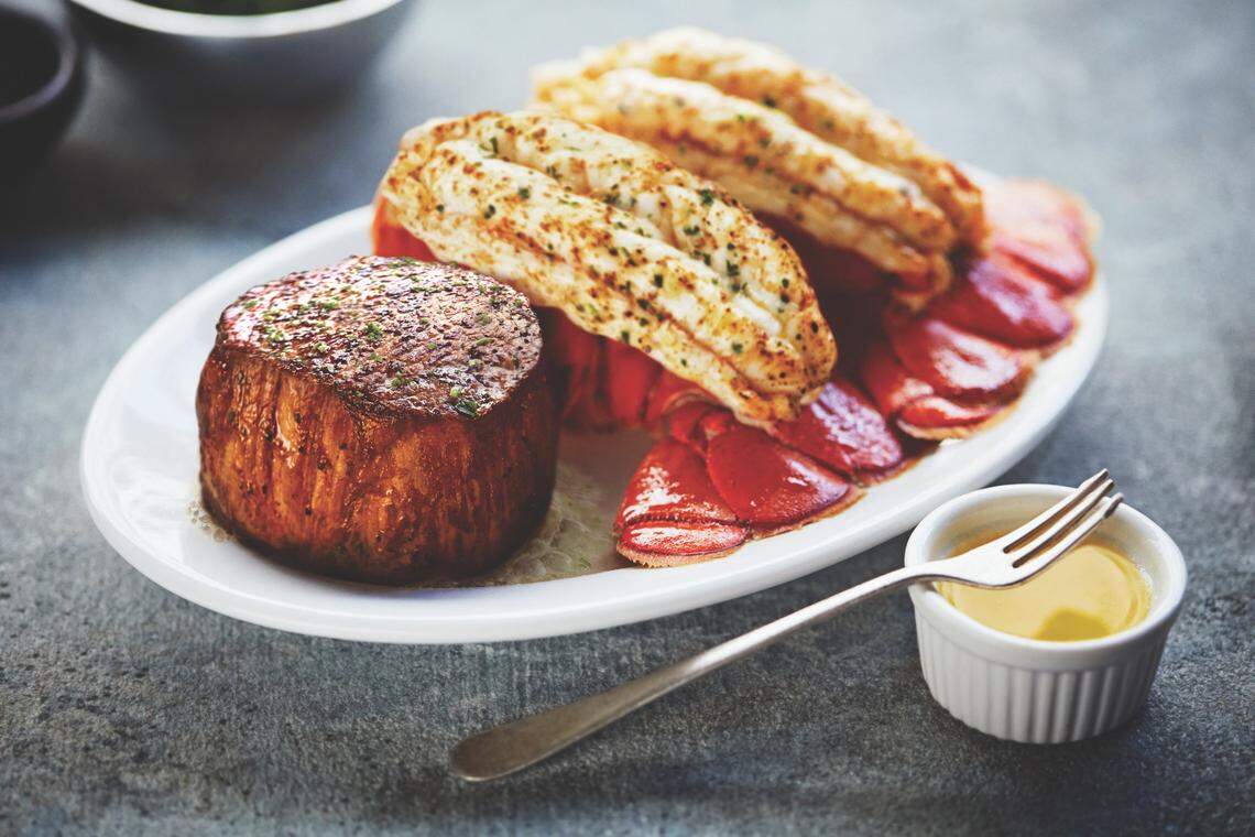 Ruth’s Chris Steak House serves surf and turf like this and other menu items.