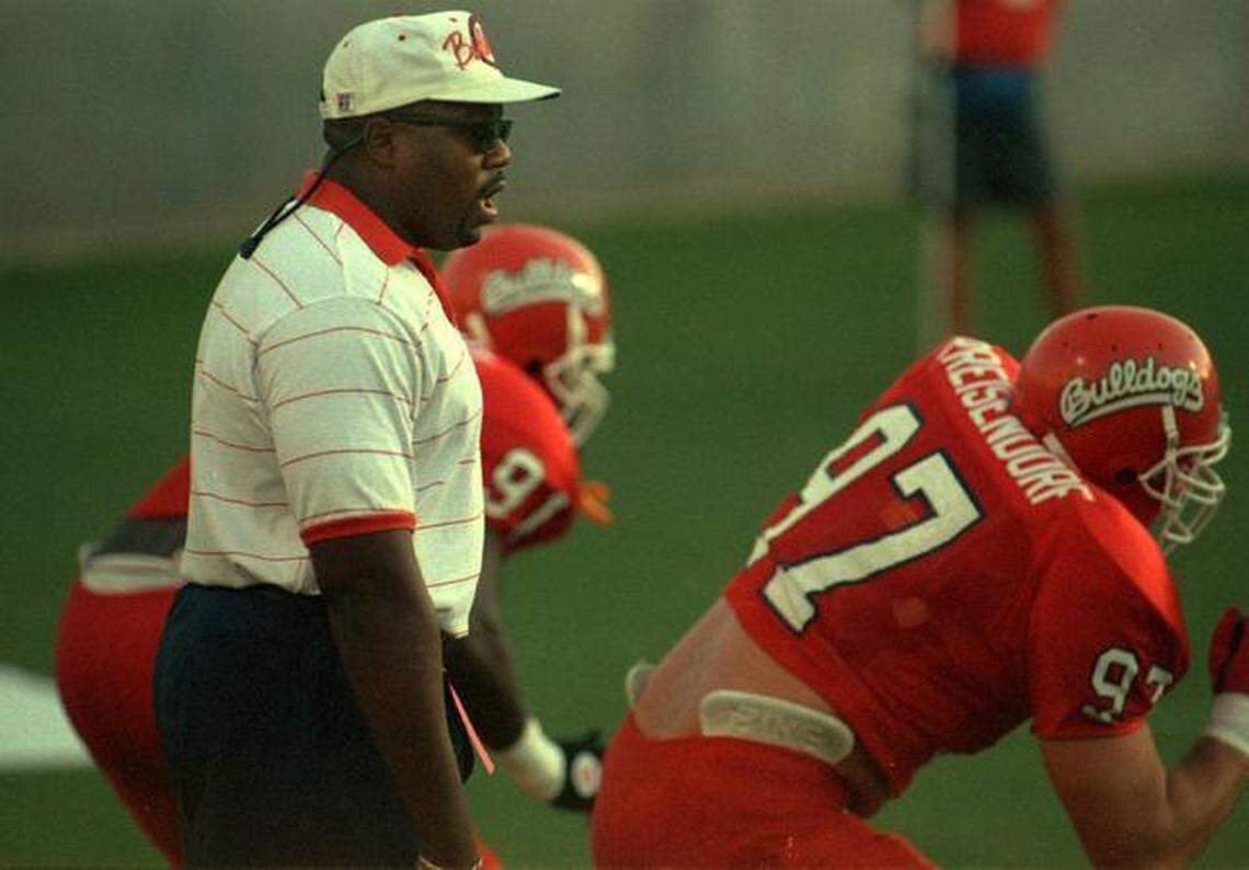 Jethro Franklin played at Fresno State in the late 1980s, then started his coaching career there on the staff of then-head coach Jim Sweeney. Franklin will return in 2022 on the staff of coach Jeff Tedford.