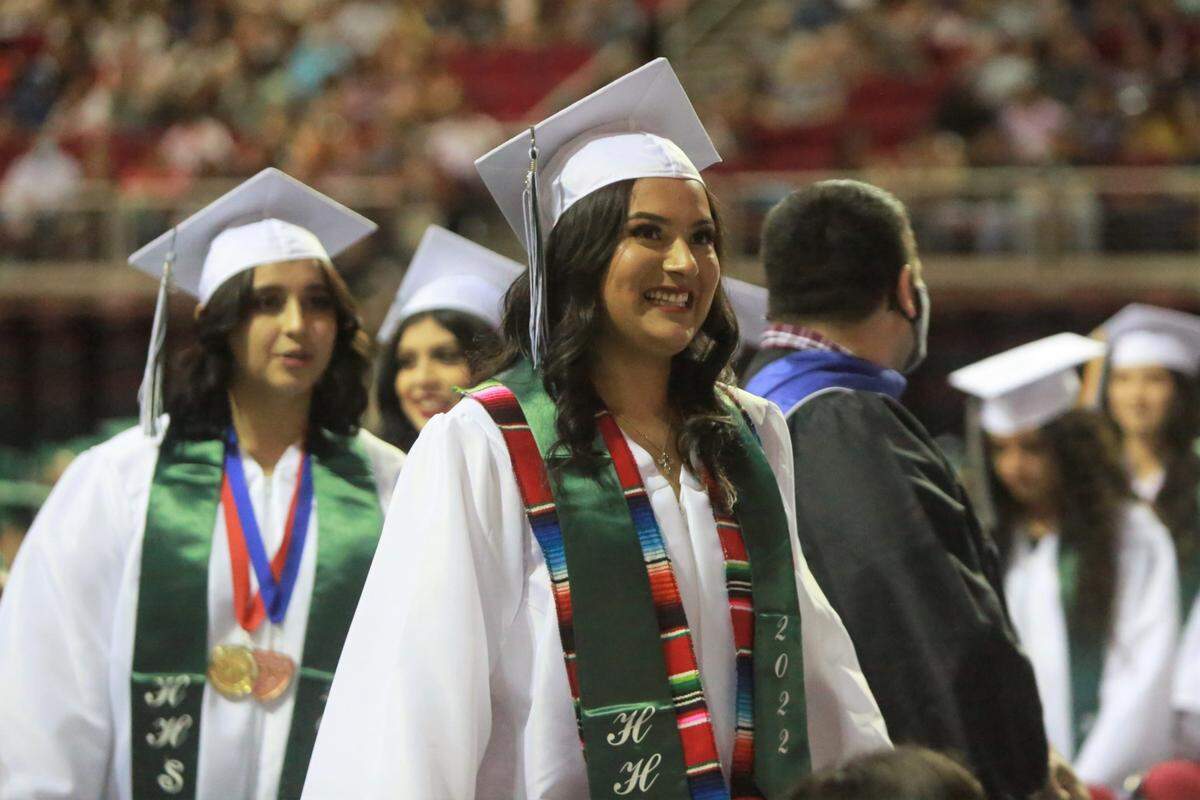 Hoover High School Class of 2022 commencement ceremony Monday night (June 6) at the at the Save Mart Center.