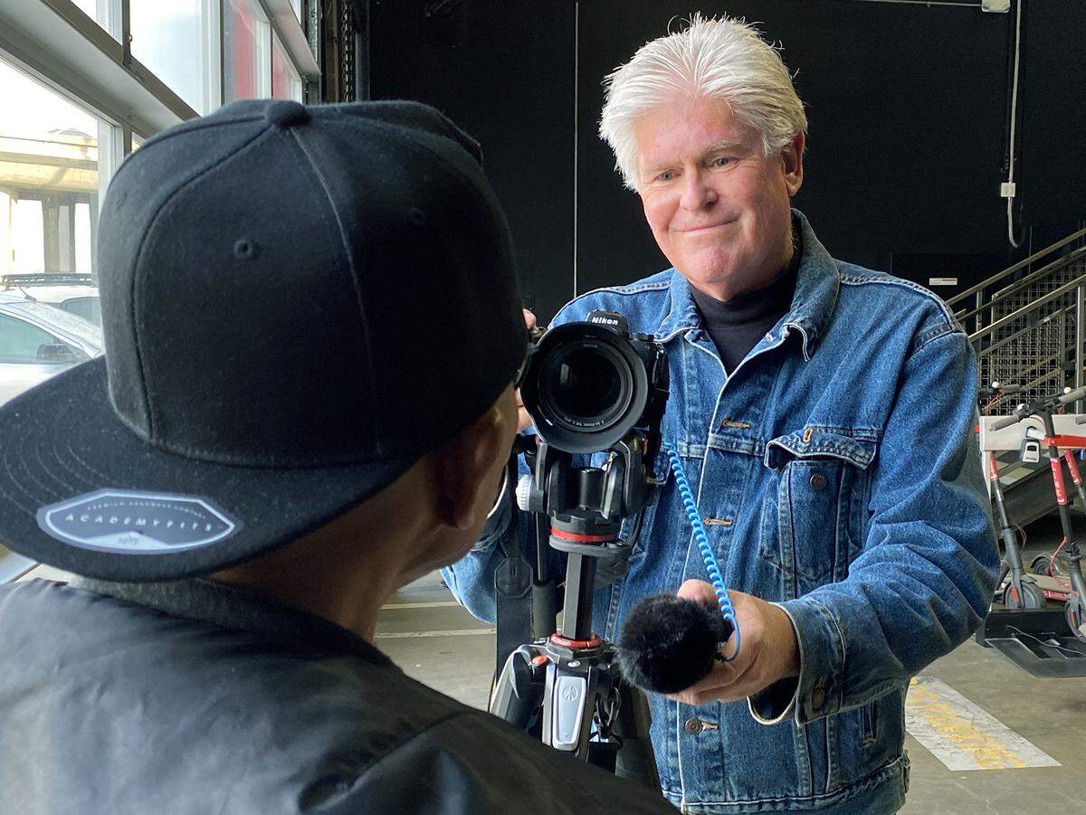 Fresno Bee photojournalist John Walker on assignment.