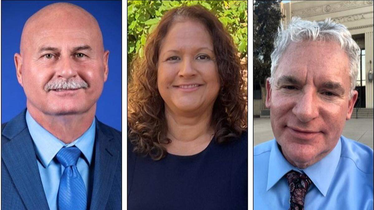 The most predictable result in Tuesday’s election was Fresno Mayor Jerry Dyer, left, trouncing challengers Samantha Dussell and Jim Barr.